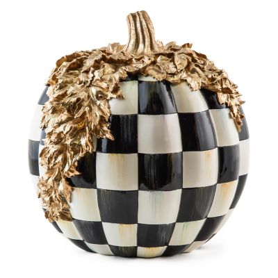 Courtly Check Gold Foliage Pumpkin mackenzie-childs Panama 0