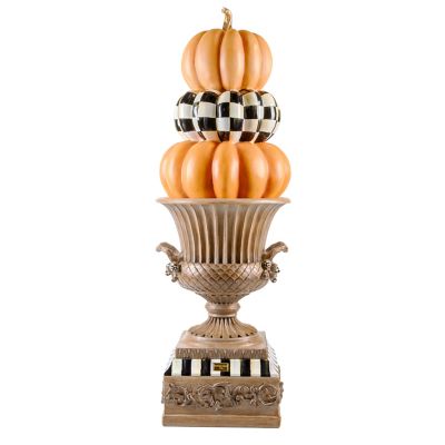 Fall On The Farm Stacked Pumpkin Trophy Urn mackenzie-childs Panama 0