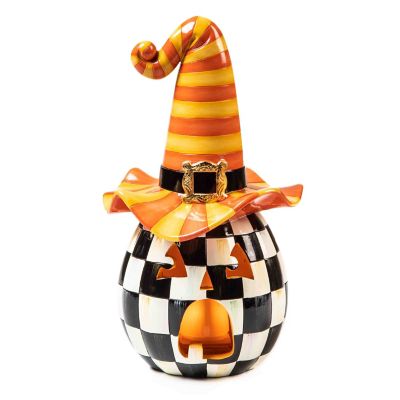 Illuminated Happy Jack Pumpkin - Orange Hat mackenzie-childs Panama 0