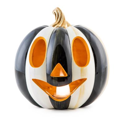 Courtly Stripe Illuminated Jack O' Lantern mackenzie-childs Panama 0