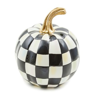 Courtly Check Glossy Pumpkin - Mini mackenzie-childs Panama 0