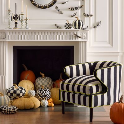 MacKenzie-Childs | Courtly Stripe Glossy Small Pumpkin