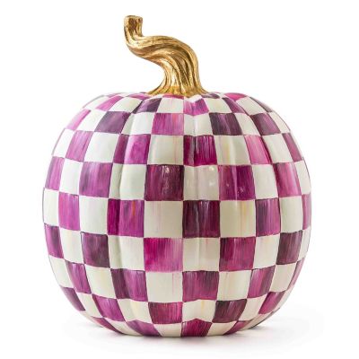 Plum Check Large Pumpkin mackenzie-childs Panama 0