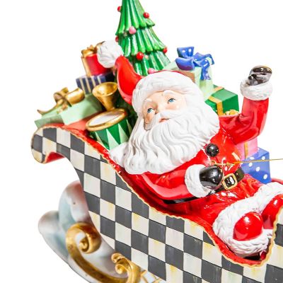 MacKenzie-Childs Granny Kitsch Santa Mug Tower