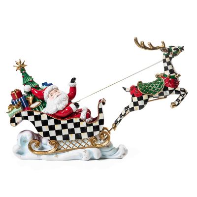 Granny Kitsch Illuminated Sleigh Ride Santa mackenzie-childs Panama 0