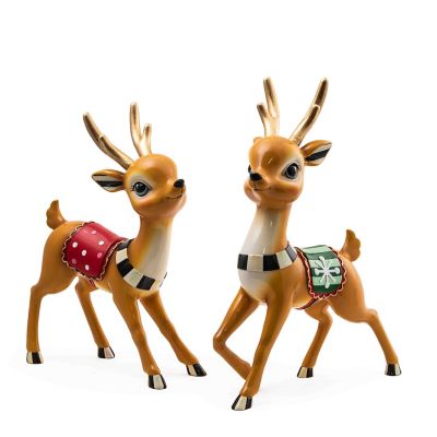 Granny Kitsch Tabletop Deer, Set of 2 mackenzie-childs Panama 0