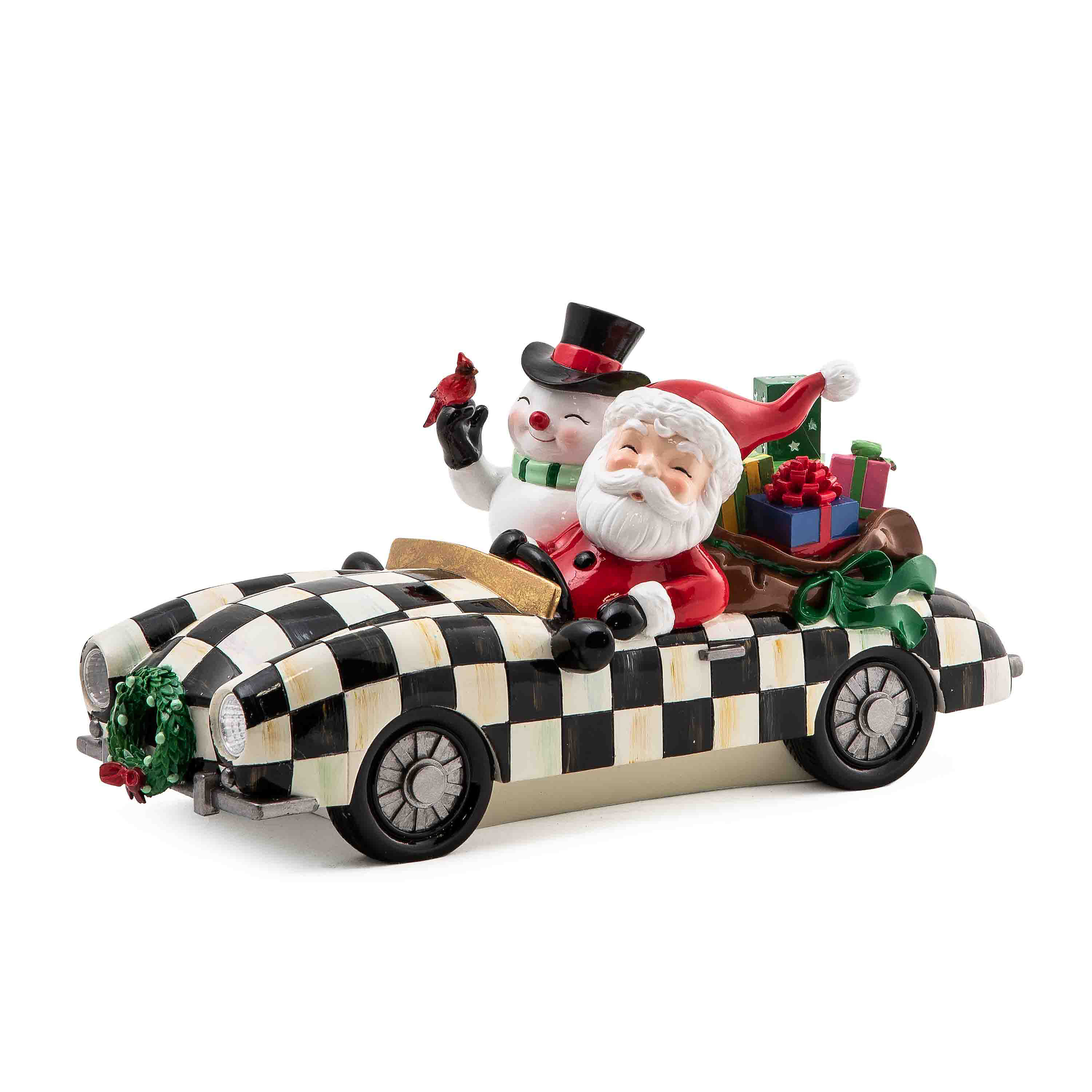 Granny Kitsch Special Delivery Santa In Car mackenzie-childs Panama 0