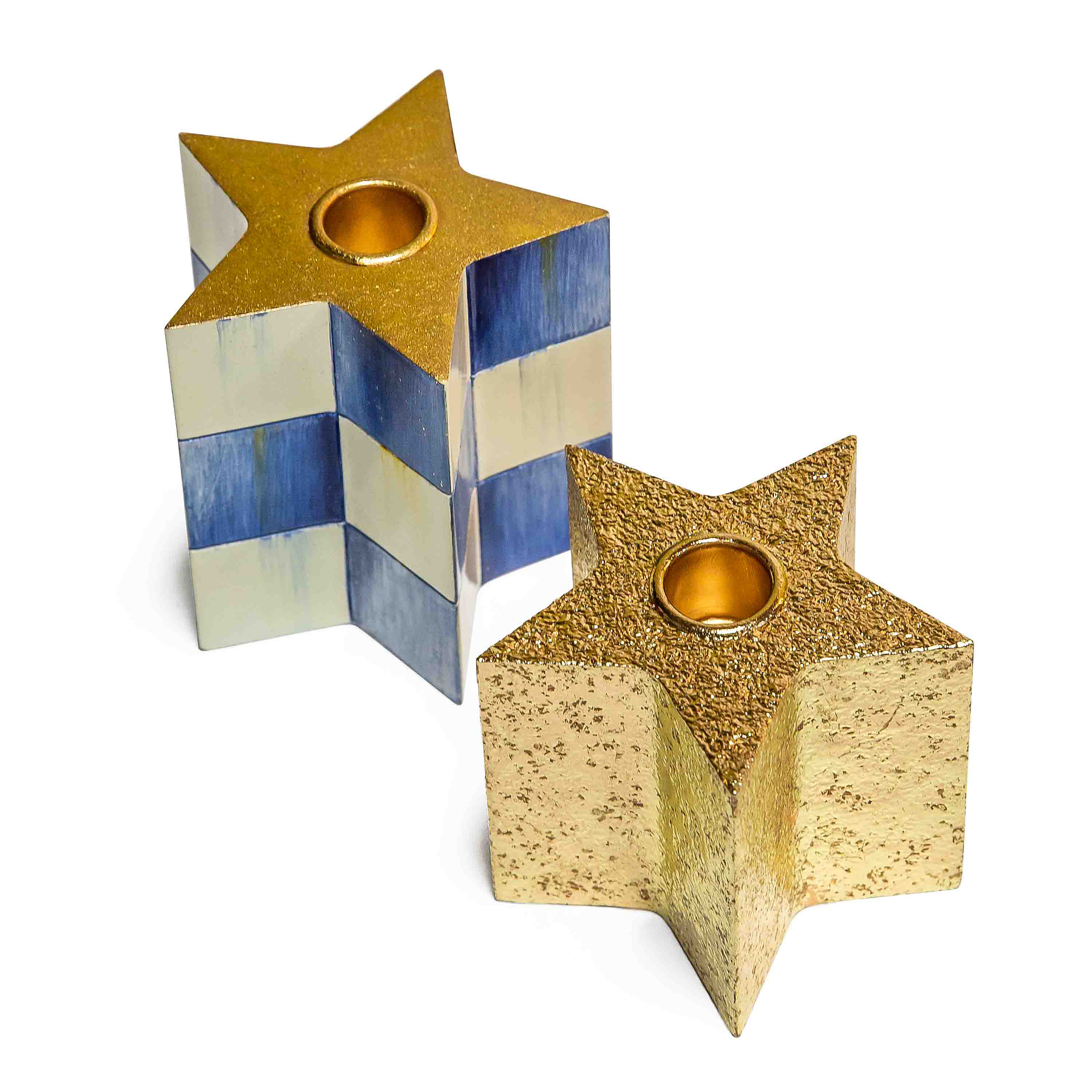 Royal Check Star Candle Holders, Set of 2 mackenzie-childs Panama 0