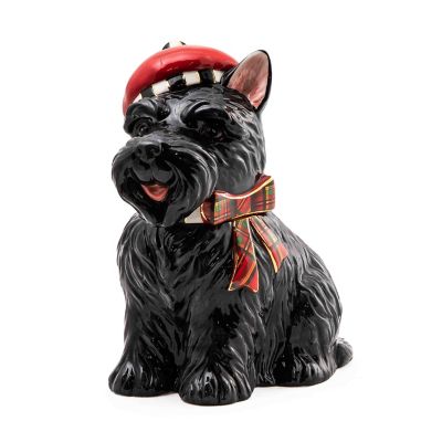 Tartastic Scottie Biscuit Jar mackenzie-childs Panama 0