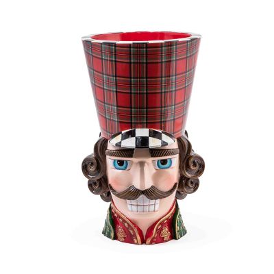 Tartastic Nutcracker Planter mackenzie-childs Panama 0