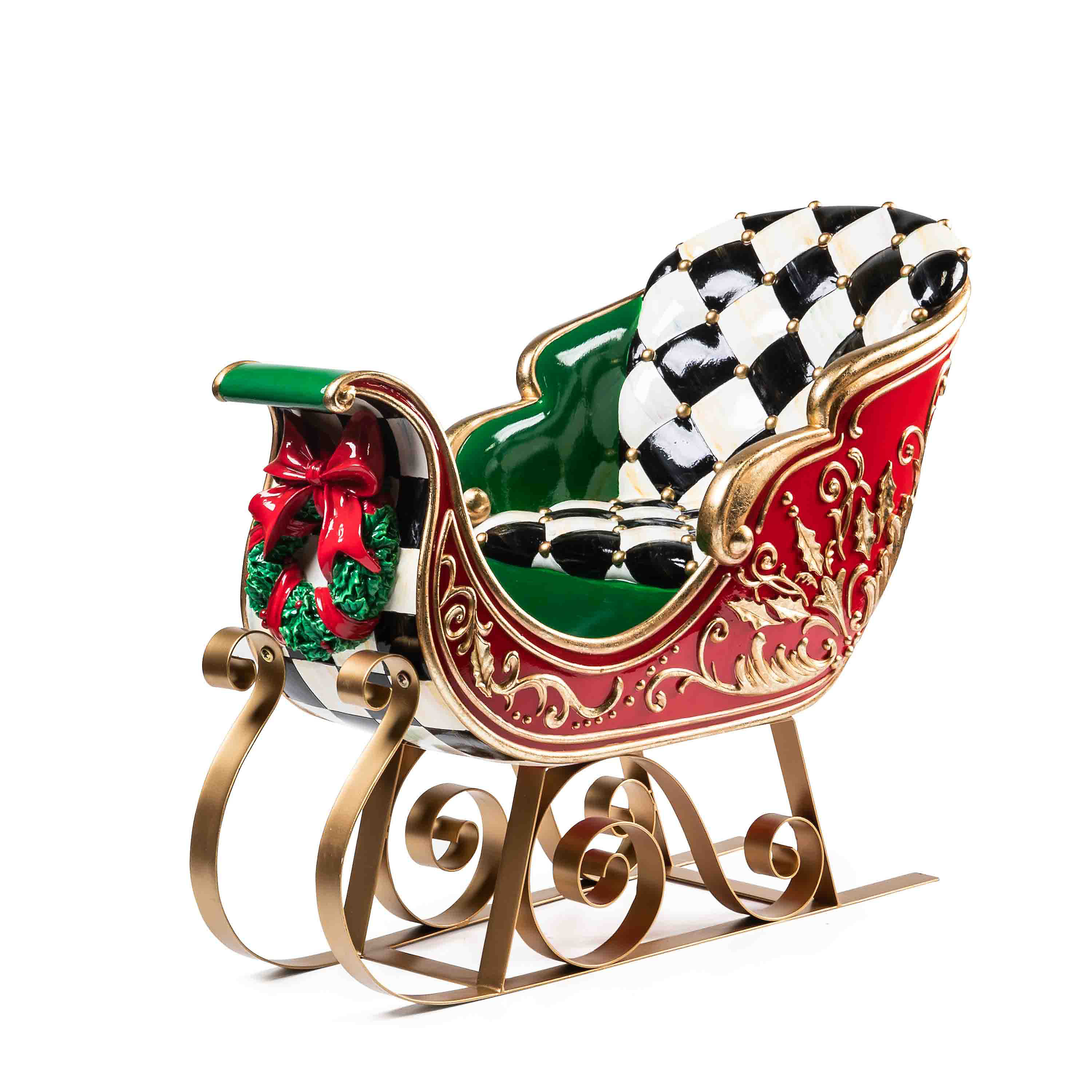 Courtly Check Luxe Trophy Sleigh mackenzie-childs Panama 0