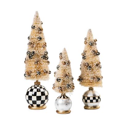 Flocked Mini Bottle Brush Tree Set – Kennedy Sue Gift & Home