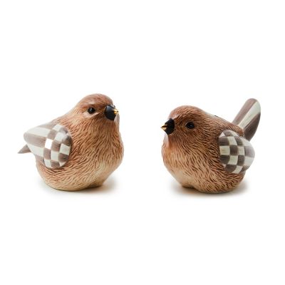 Autumnology Ceramic Bird Salt & Pepper Set mackenzie-childs Panama 0