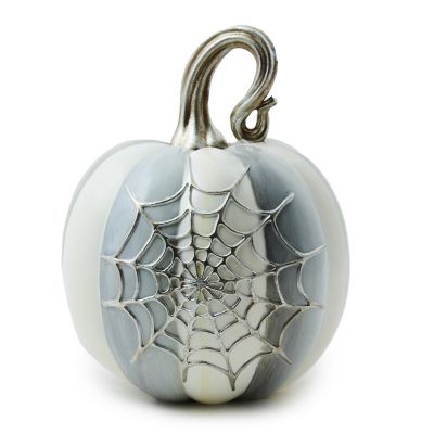 Sterling Stripe Spider Web Pumpkin mackenzie-childs Panama 0