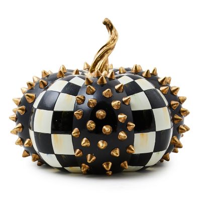 Courtly Check Squashed Gold Spikes Pumpkin mackenzie-childs Panama 0