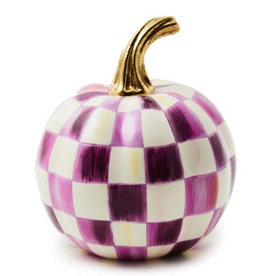 Plum Check Mini Pumpkin mackenzie-childs Panama 0