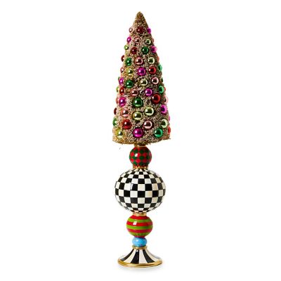 Granny Kitsch Large Bottle Brush Pedestal Tree mackenzie-childs Panama 0