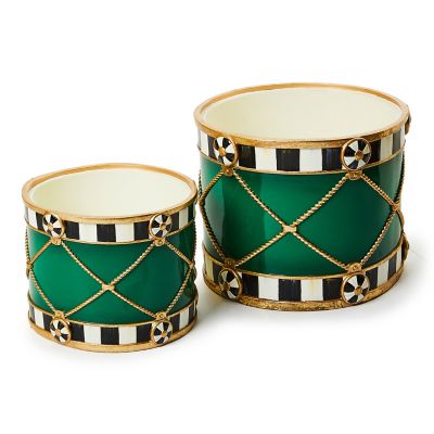 Emerald Luxe Drums, Set of 2 mackenzie-childs Panama 0