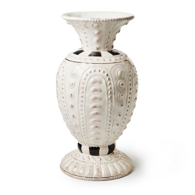 Courtly Large Ceramic Vase mackenzie-childs Panama 0