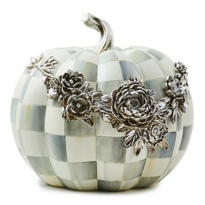 Sterling Check Silver Floral Garland Pumpkin mackenzie-childs Panama 0