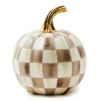 Mocha Check Mini Pumpkin mackenzie-childs Panama 0