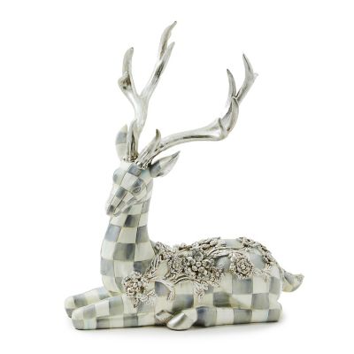 Sterling Check Resting Silver Garland Deer mackenzie-childs Panama 0