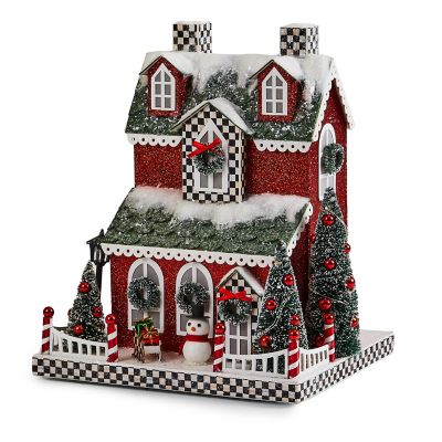 Cozy Christmas Illuminated Paper House mackenzie-childs Panama 0