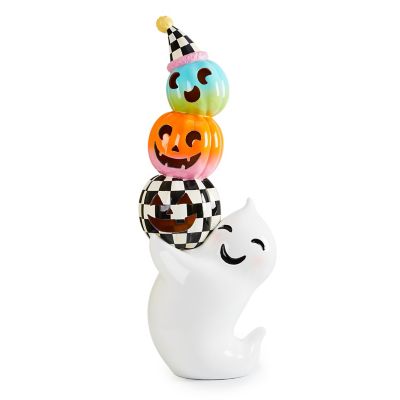 Trick or Treat Illuminated Ghost with Pumpkins Figure mackenzie-childs Panama 0