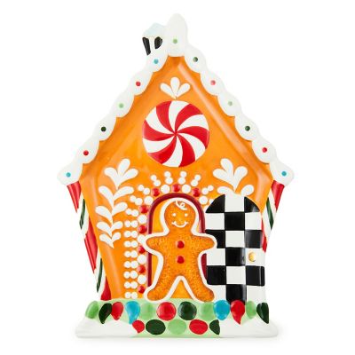 Bake Shop Gingerbread House Cookie Plate mackenzie-childs Panama 0