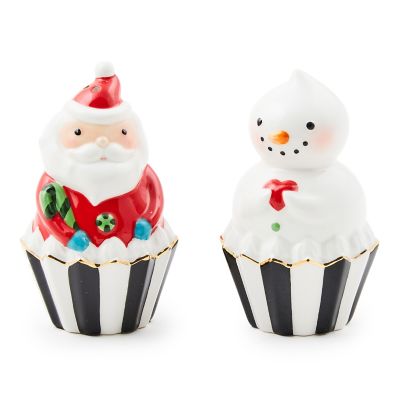 Bake Shop Santa & Snowman Salt & Pepper Set mackenzie-childs Panama 0