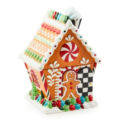 Bake Shop Gingerbread House Cookie Jar mackenzie-childs Panama 0