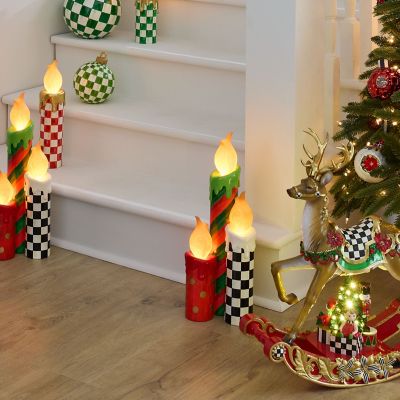 MacKenzie-Childs | Cozy Christmas Illuminated Melting Candle Cluster