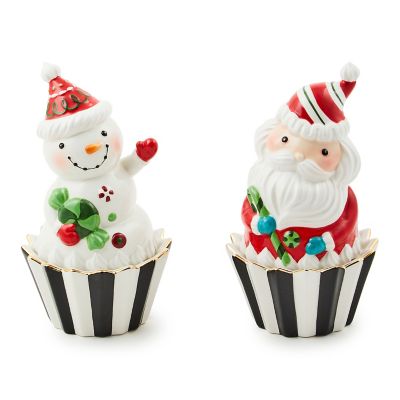 Bake Shop Santa & Snowman Cupcake Boxes, Set of 2 mackenzie-childs Panama 0