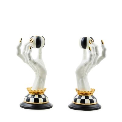 Haunted House Spooky Hand Candle Holders, Set of 2 mackenzie-childs Panama 0