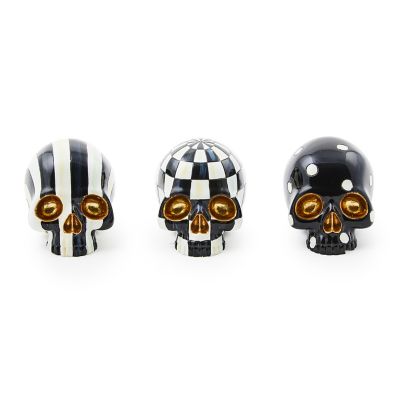 Courtly Mini Skulls, Set of 3 mackenzie-childs Panama 0