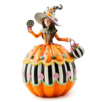 Trick or Treat Illuminated Witch Figurine mackenzie-childs Panama 0