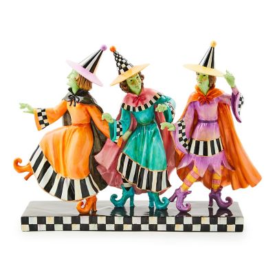 Trick or Treat Witch Trio Figurine mackenzie-childs Panama 0