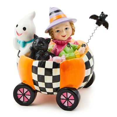 Trick or Treat Friends in Cart Figurine mackenzie-childs Panama 0