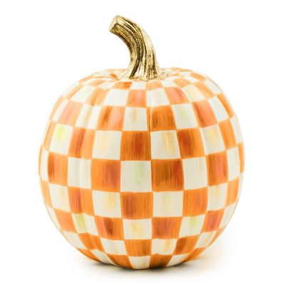 Orange Check Small Pumpkin mackenzie-childs Panama 0