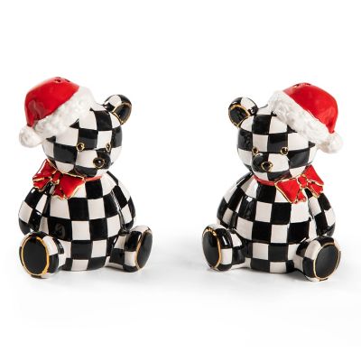 Courtly Santa Bear Salt & Pepper Set mackenzie-childs Panama 0