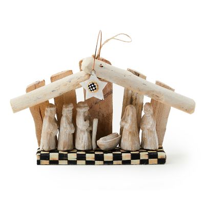 Farmhouse Holiday Wood Nativity Set mackenzie-childs Panama 0