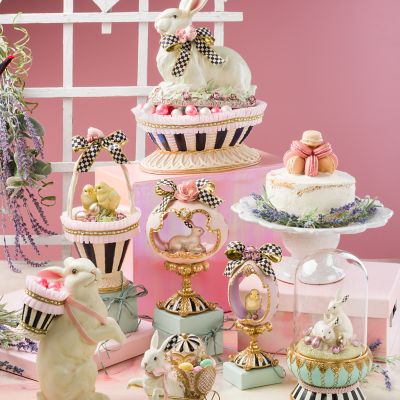 MacKenzieChilds Macaron Bunny Cloche
