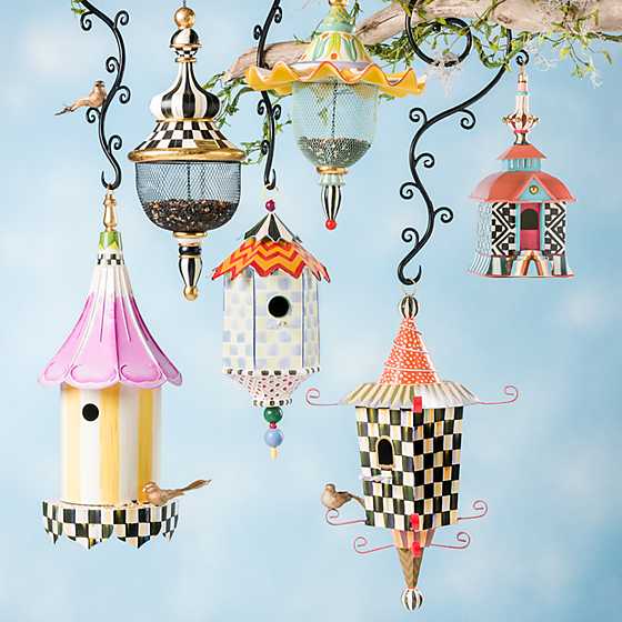 Pendant Bird Feeder - Courtly Check image two
