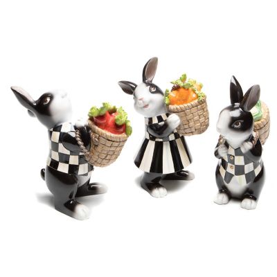 Cabbage Garden Bunnies - Set of 3 mackenzie-childs Panama 0