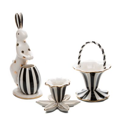 MacKenzieChilds Mod Flower Candle Holders Set of 2