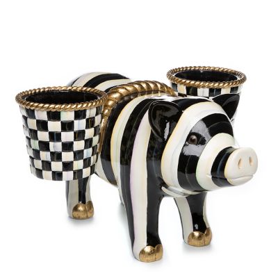 Pig Saddleback Planter mackenzie-childs Panama 0