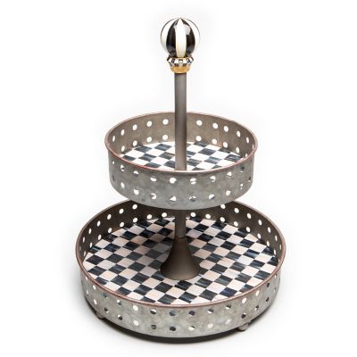 Courtly Tin Tiered Stand mackenzie-childs Panama 0