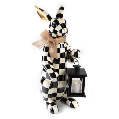 Courtly Check Lantern Bunny mackenzie-childs Panama 0