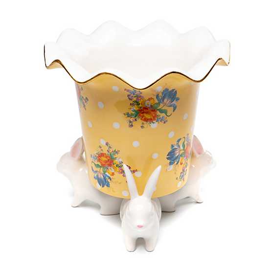 Florabunda Rabbit Pot - Yellow image one