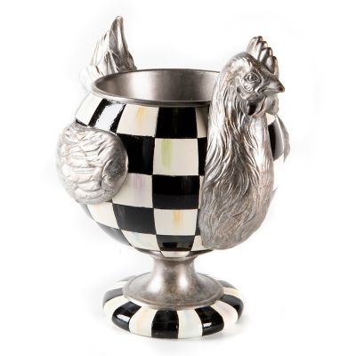 Courtly Chicken Flower Pot mackenzie-childs Panama 0